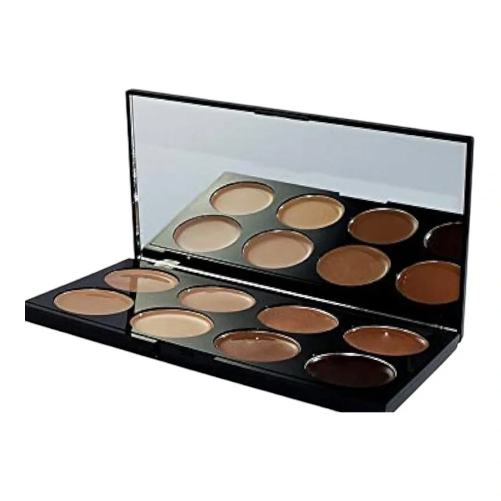 Makeup Revolution Cover & Conceal Palette | Medium–Dark | 8-Shade Makeup Compact